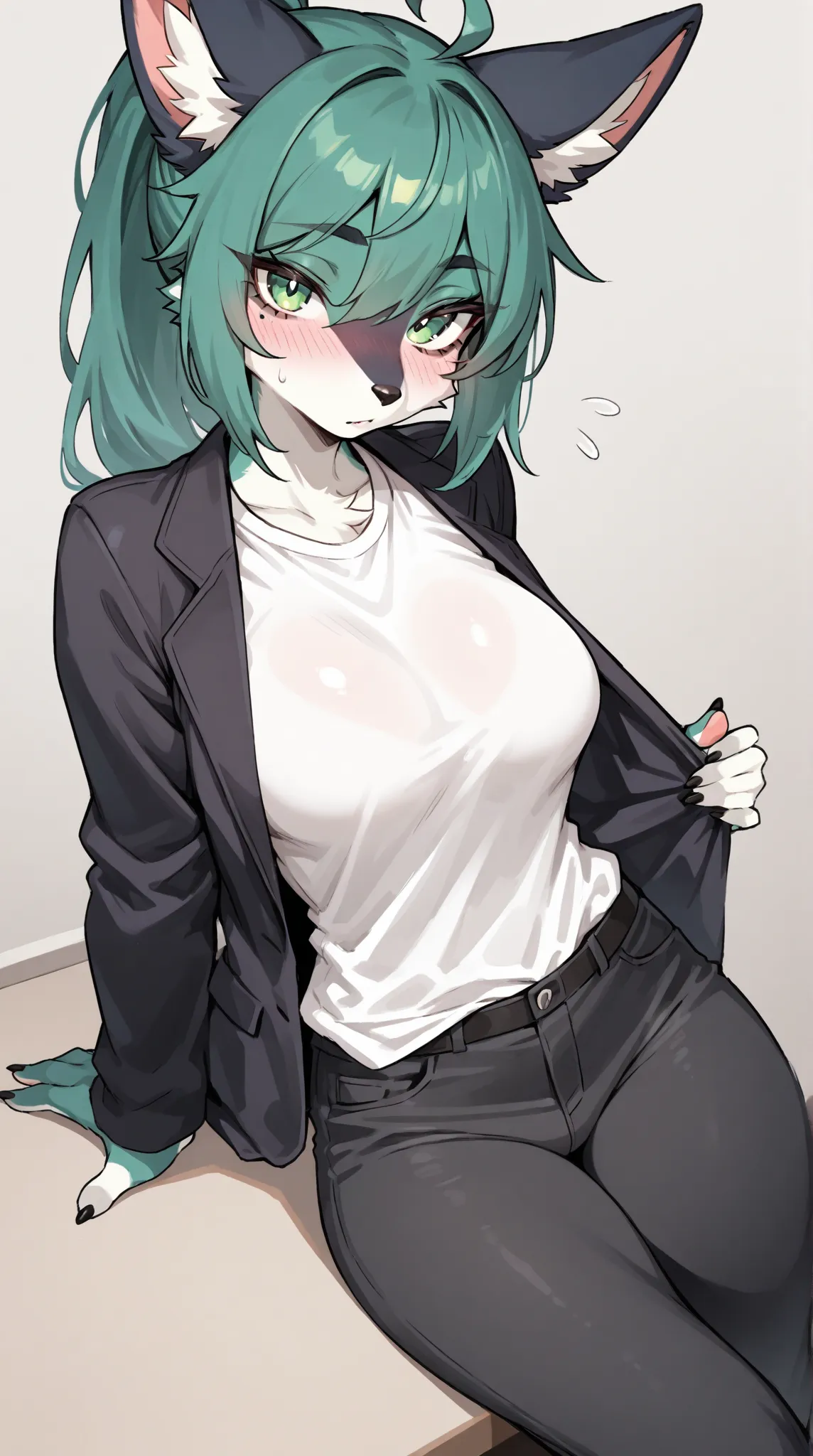 Source_furry,  (((1girl))), furry, anthro, taking clothes off 