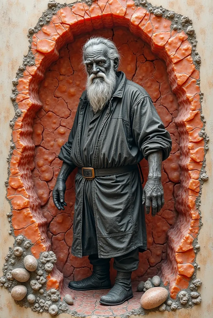 Engrave Black Grocer in a coral stone