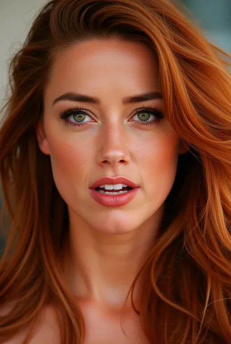 AMBER HEARD, excited