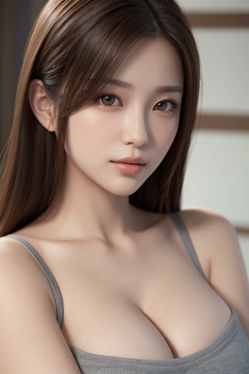  masterpiece,TOP QUALITY, The face of a beautiful Japanese woman in her late 20s, cleft breast,realistic skin texture, upper body