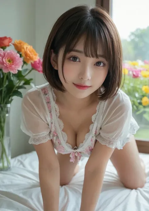 beautiful big boobs、 long bob