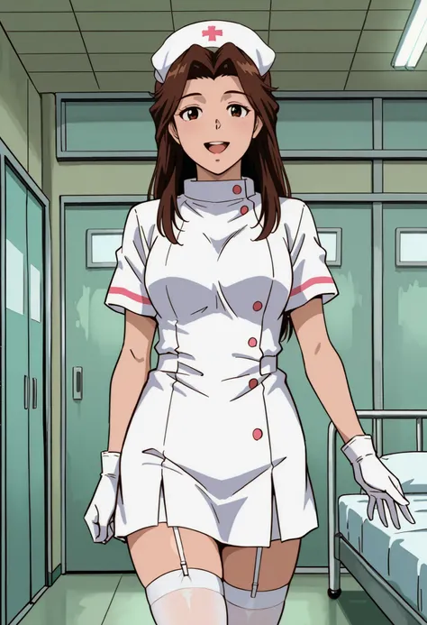 Score_9, score_8_up, score_7_up, source_anime, ippokumikomorita, brown eyes, brown hair, long hair, curtained hair, (best quality), (high quality), {masterpiece}, extremely delicate and beautiful, ultra-detailed, beautiful detailed eyes, nurse, nurse hat, ...