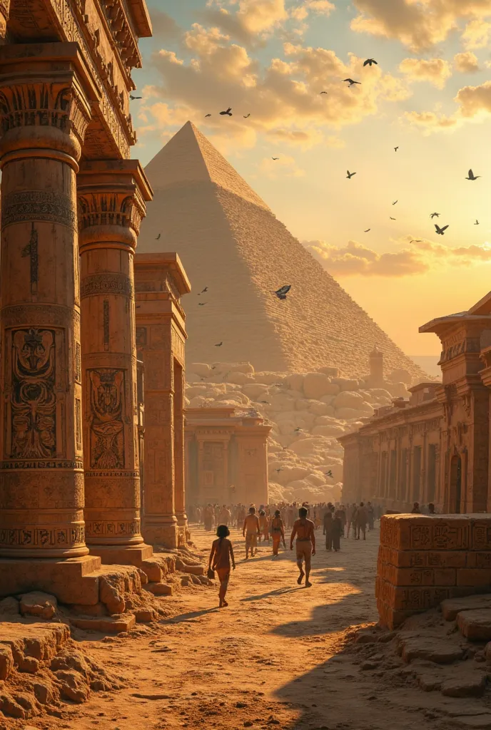 Make a video about the Egyptian civilization for a minute and it will be accurate and beautiful