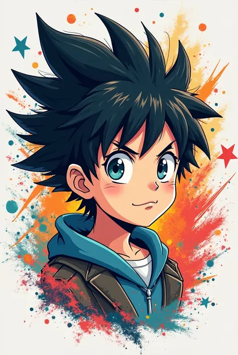 Anime logo of a boy 