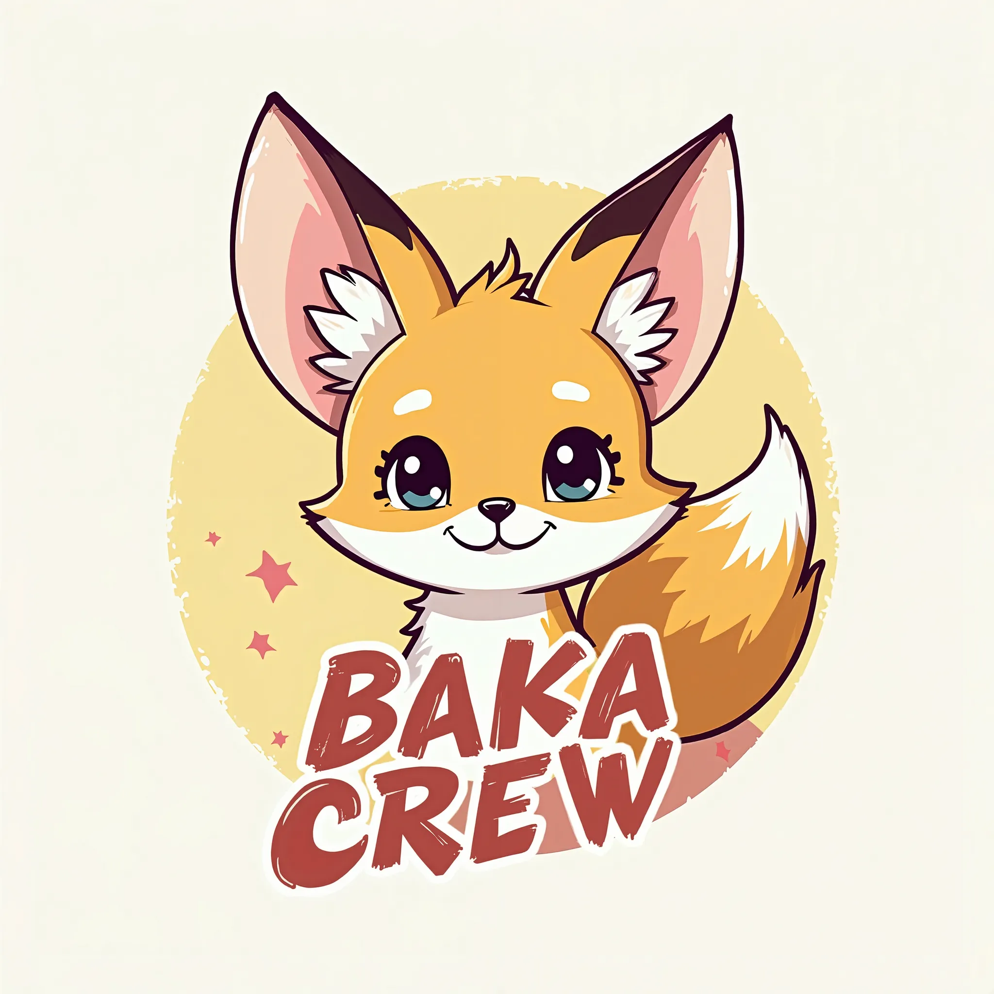 Logo for the channel baka crew, fennec