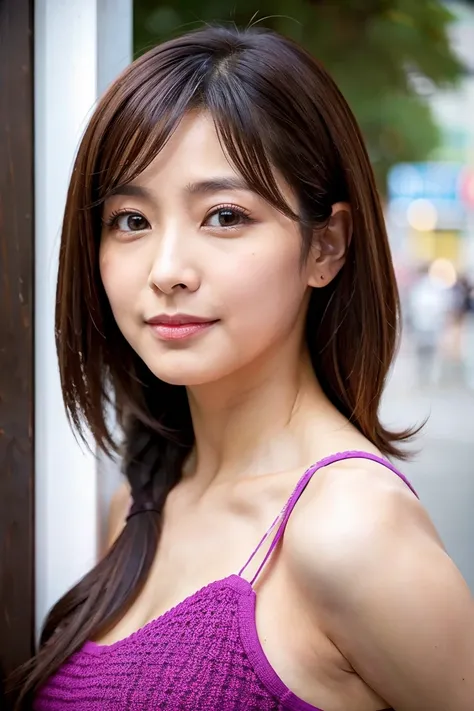 { small tits:1.2｝、{Zuo々Nozomi:1.5}、Japanese actress、Age 35、 hotpants