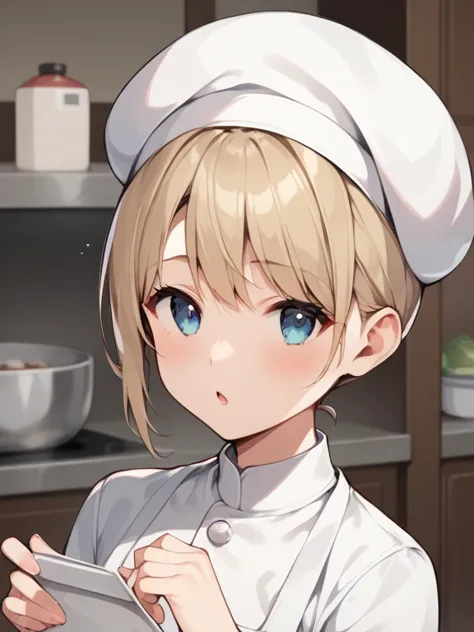  score_9,  score_8_  up the side ,  score_7_  up the side ,  score_6_  up the side ,  score_5_  up the side ,  score_4_  up the side ,  source_Anime, tag1,  tag2, nsfw，  uncensored， Standing in Front of a Kitchen with Extensive Pastry Utensils 、A cute and ...