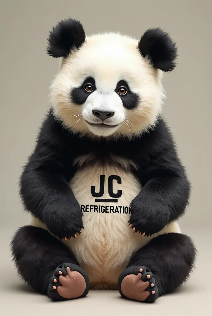 Photo of a panda with the JC refrigeration band 