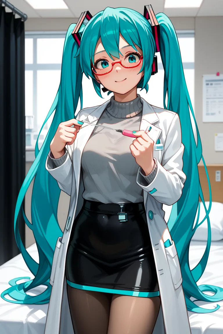 (TOP QUALITY), (8k detailed), ( masterpiece), masterpiece , 1 person , woman ,  Hatsune Miku ,  turquoise hair  , twin tails  ,  attractive face ,  create a perfect body line  , Hot body  ,  exact finger , Light effects ,  Hatsune Miku , scene  , The blue-...