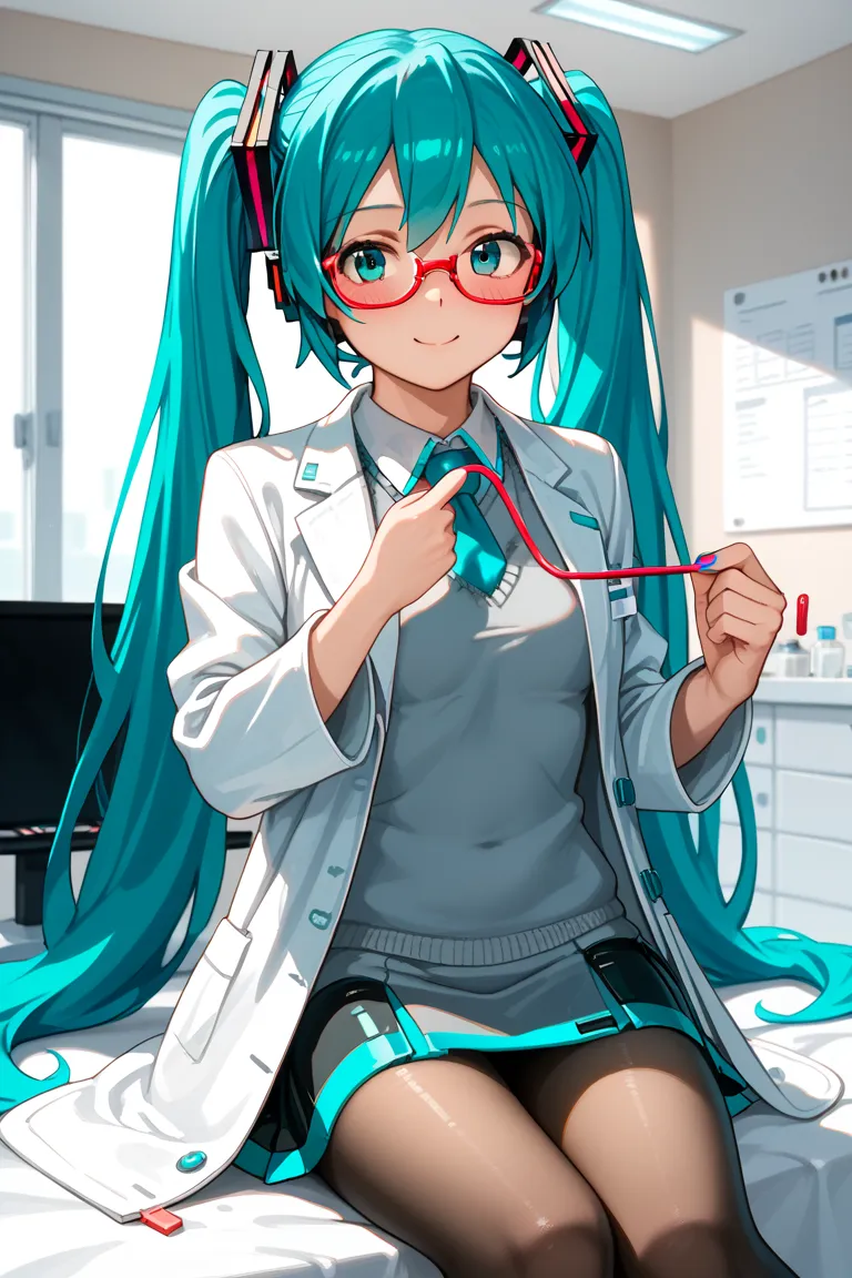 (TOP QUALITY), (8k detailed), ( masterpiece), masterpiece , 1 person , woman ,  Hatsune Miku ,  turquoise hair  , twin tails  ,  attractive face ,  create a perfect body line  , Hot body  ,  exact finger , Light effects ,  Hatsune Miku , scene  , The blue-...