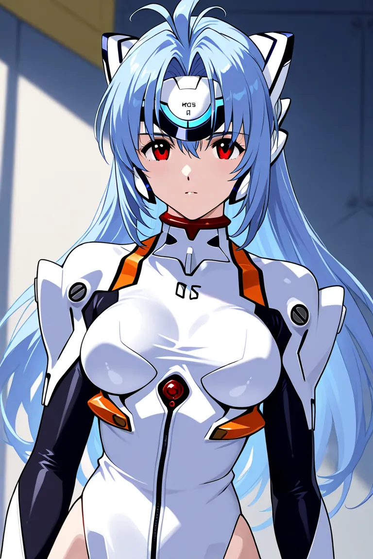 fused character, rei ayanami (evangelion), and kos-mos (xenosaga)