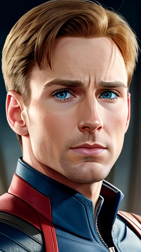 Captain Steve Rogers: focus on the realistic face