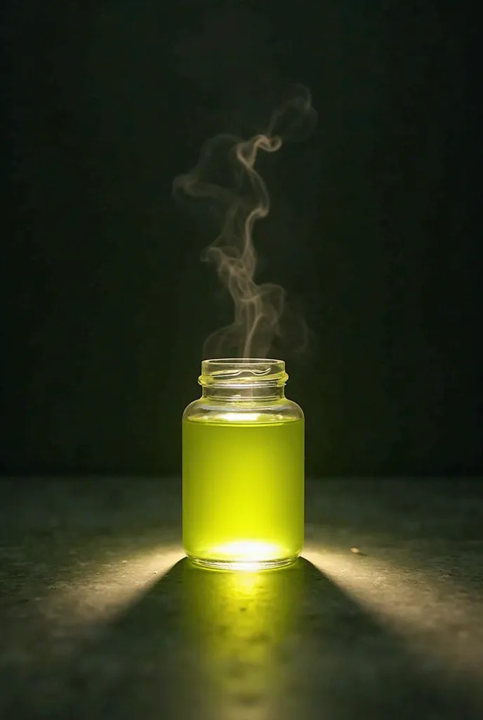 1 jar of lemongrass essential oil indoors where it is dark without decoration


