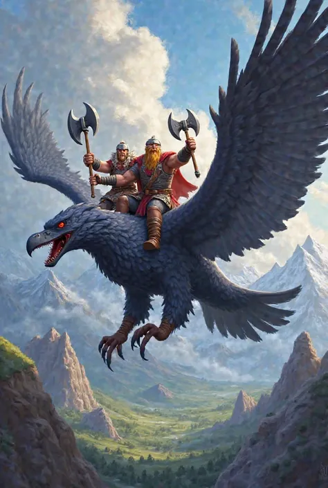 An image for Clash of Clans with a flying but Viking troop theme 