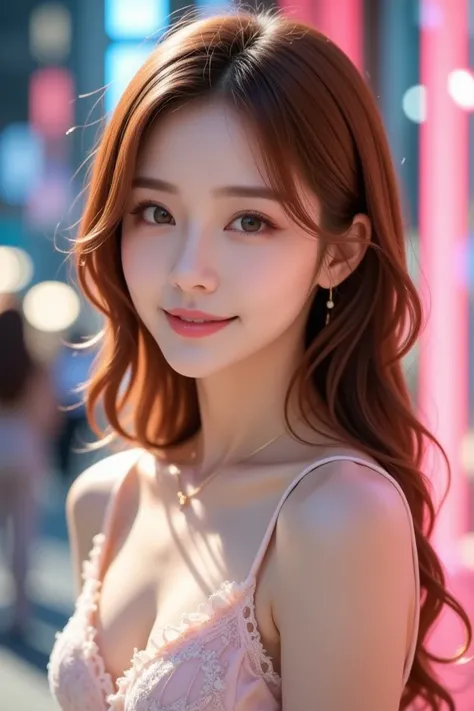  Beautiful Virtual Idols  ,  Detailed Digital Avatars  ,  Bright Holographic Figure , Clear Glowing Skin  , Detailed Facial Features ,  attractive smile  , Delicate expression,  I wear long, flowing hair ,  elegant pose  ,  Surreal Futuristic Environments ...