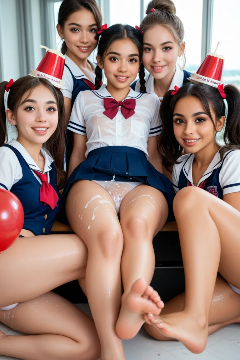 6 girls Very young cute Young latina school juicy lips girl showing pov feet/toes up close wet sweaty very thick thighs exposed clevage school uniform pink wet soaked hard squirting milk panties seductive pigtails hairstyle eyelash extension mens birthday ...