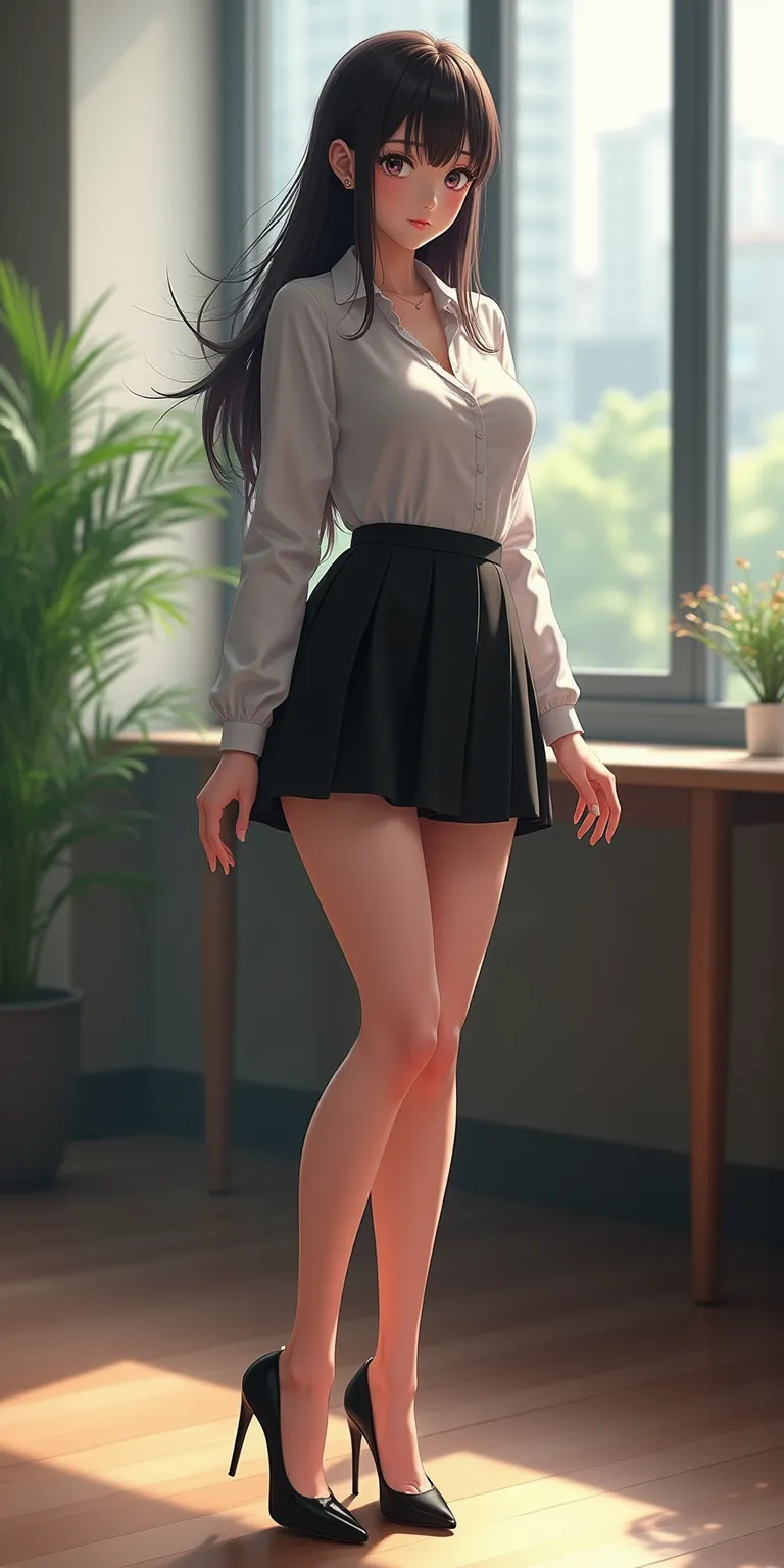 ((3位年輕 sexy女性,Real People,Shiori Suwano,Osaki Amane,Belle Dante,Mud Deer,Beautiful Red Lips, xane value rendering,Photo realistic style CG,original photo,Real People,190 cm tall girl, girl has a height of 121 cm below the waist,Extra Long Slim Legs,and thi...