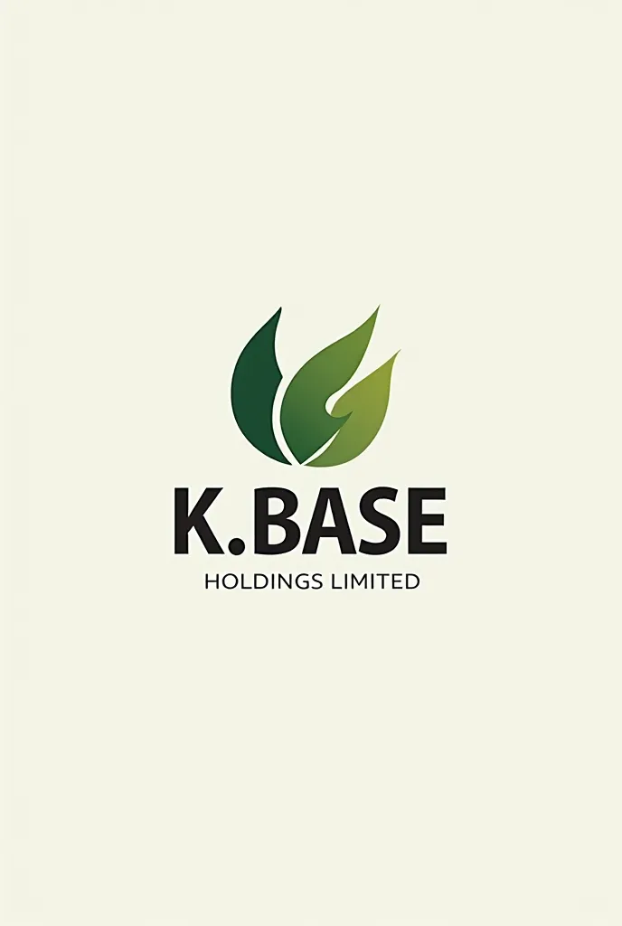 Develop a logo by the name K. BASE HOLDINGS LIMITED, SLOGAN(the best solution for all), this business will trade in farm products, transportation, technology and really estates. Add the slogan down the design