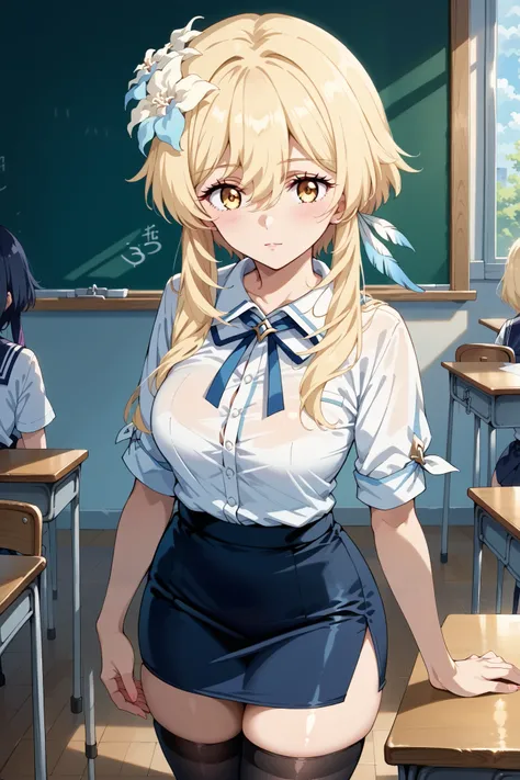 score_9, score_8_up, score_7_up, source_anime, 4K,perfect fingers,(perfect hands, perfect anatomy),prefect lighting, very aesthetic, intricate details,highly detailed background, masterpiece, high quality, best quality,
genshinlumine, lumine, bangs, blonde...