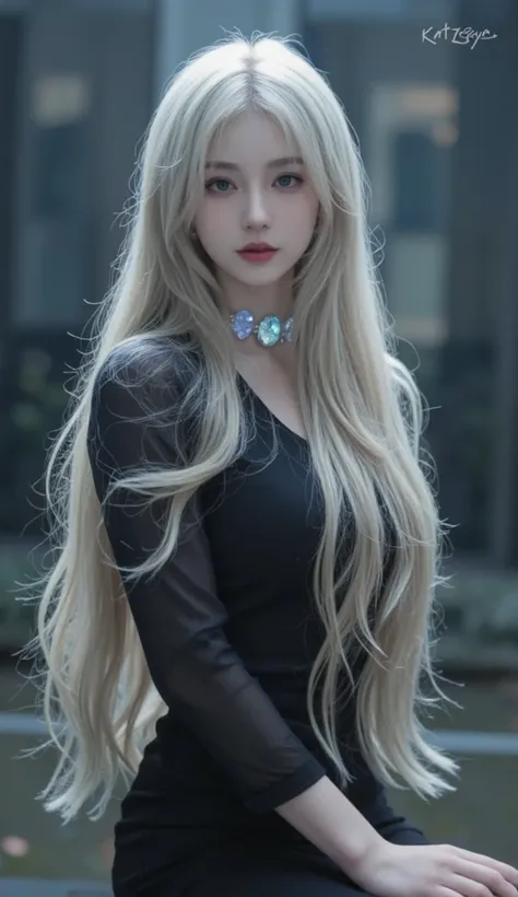 1 , Alone,  Very long hair, Jewel,  mouth shut, big boobs, definite body 