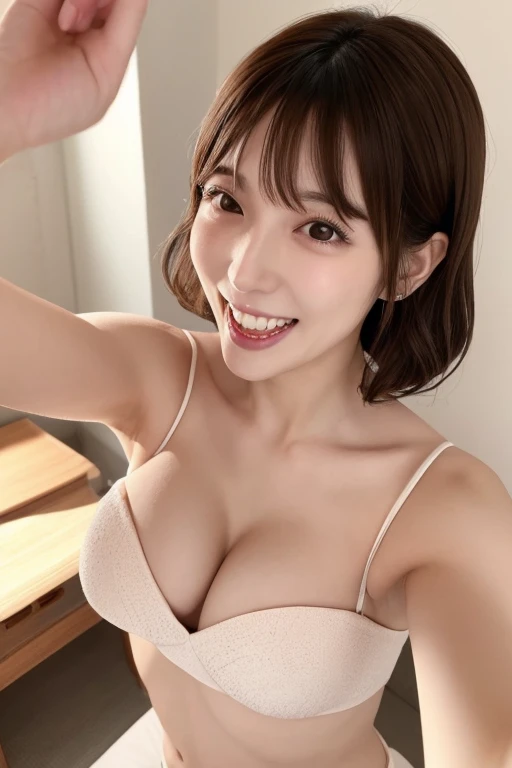  selfie、  mature girlfriend  、  clear  、virgin、 28 years old 、   shoulder-length wavy hair 、 double teeth、Shapely breasts、  bright 、 Japanese、  nudes、   Real Feel , ahegao