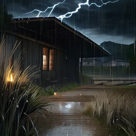 "A Village Under the Storm – Thunder’s Arrival"

"((Dramatic stormy countryside:1.3)), (8K, photorealistic, ultra-high resolution, moody lighting), A small rural village caught in a heavy thunderstorm. Dark clouds loom overhead as lightning cracks across t...