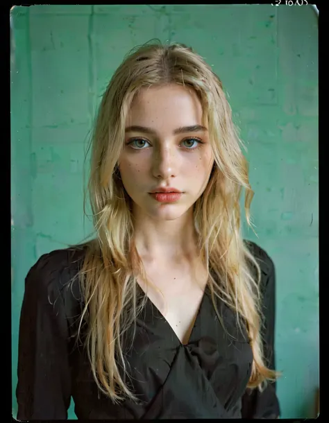photoshoot, photo studio, RAW photo, editorial photograph, film stock photograph, cinematic, posing, amateur photo, upper body portrait, whole front head photo, analog, raw, f2, 35mm, an (amateur photo), flash photography, taken on an old camera, polaroid,...