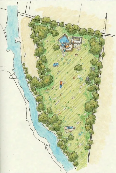 draw (as if it were the hand) a hypothetical farm containing the following items:
Area size 
River 
Ciliary forest (place width of riparian forest)
Legal reserve (rl) (calculate percentage according to farm area)
Permanent preservation area (app)
Are...