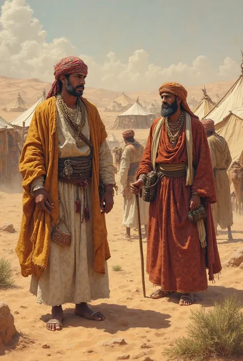 A Tunisian desert Arab Bedouin tribe in 1850