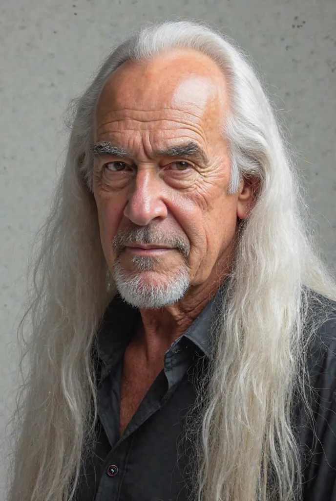 Dani de Vito actor with long white hair and 5 centimeters taller