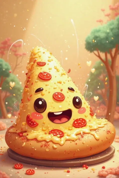 Pizza cute happy emoji