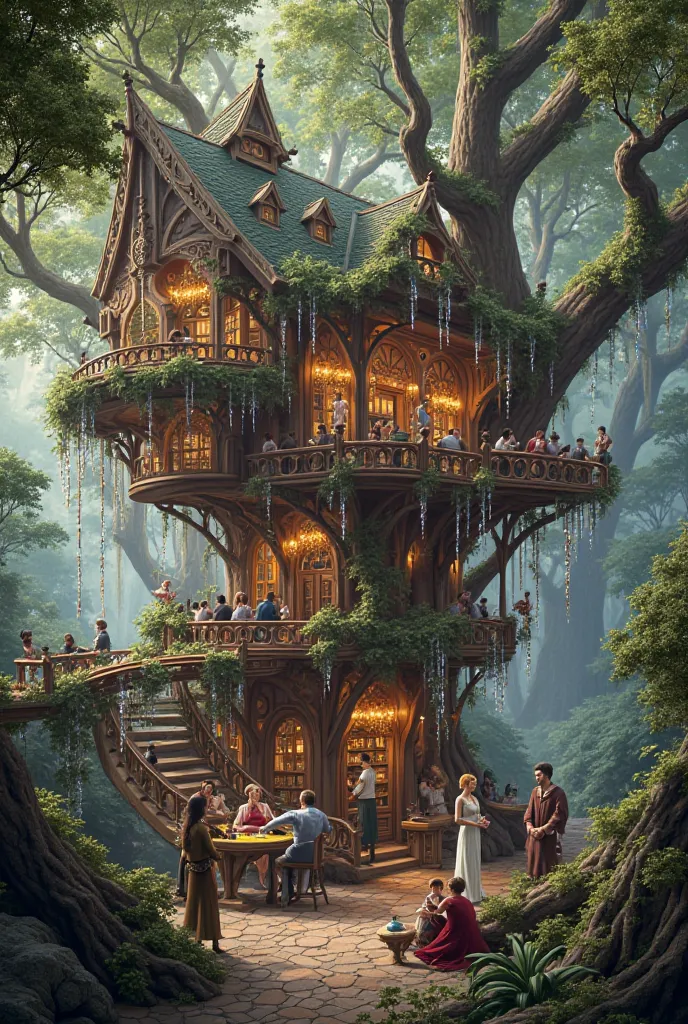 Gampling Treehouse, in luxurious crystals 