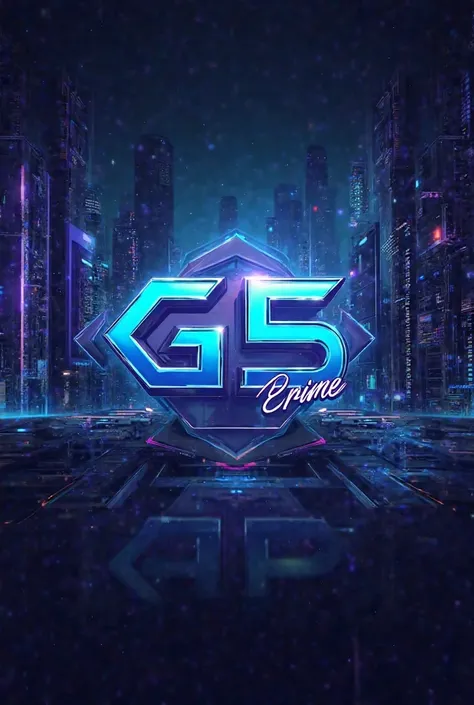 Create a logo called G5PRIME with a cool background