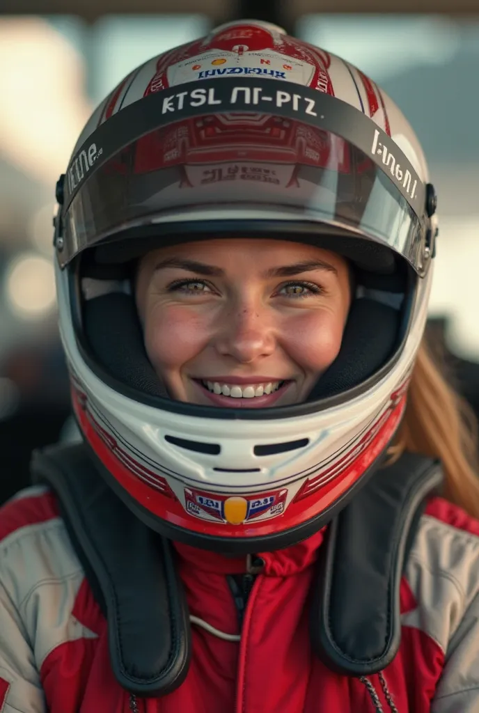 Cena 2: Presentation of 

Close up on a young woman (let's call her Ana) adjusting their helmet and smiling at the camera.
 Narration : "This is Ana, a racing and adrenaline lover. She lives for speed."
Cena 3: Presentation of the Future Husband

Cut for a...