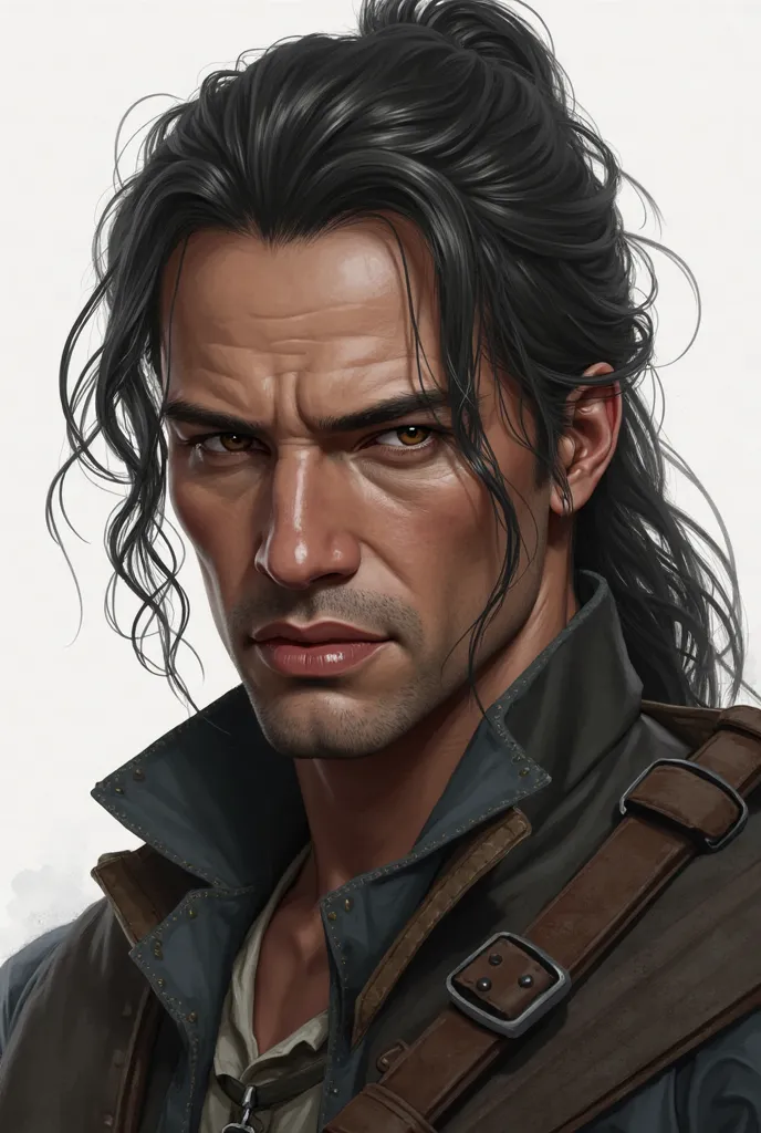 Arno Dorian with a ponytail