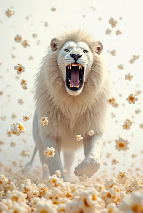 White lion roar popcorn 