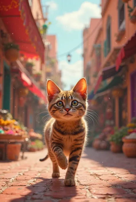 A cat went to Morocco