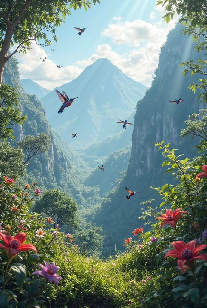 Costa Rican, Hummingbirds mountains clean air heavy downpours