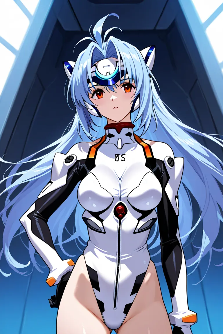 fused character, rei ayanami (evangelion), and kos-mos (xenosaga)