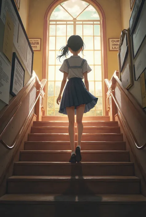 One more school staircase Musume