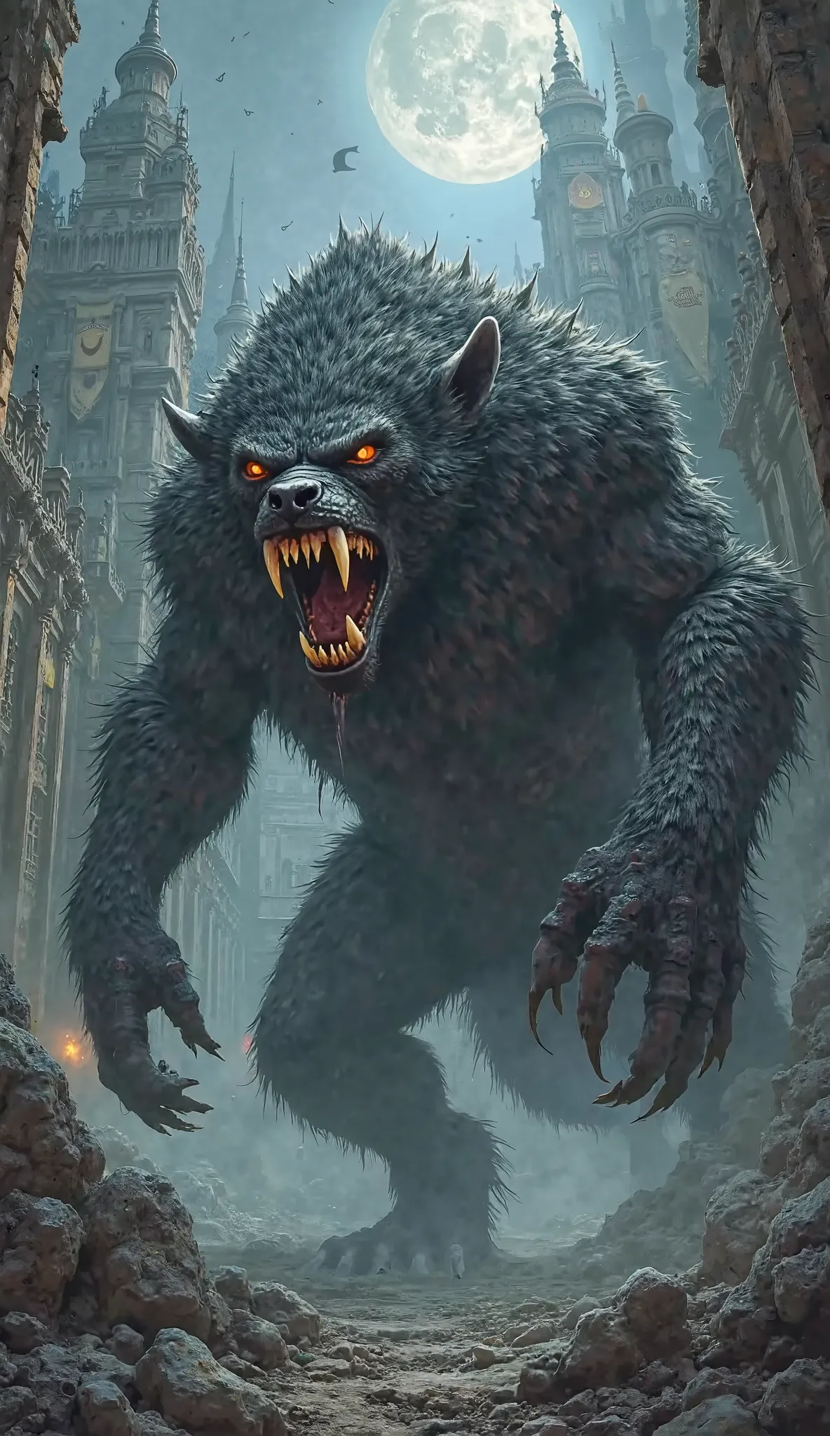 Lycan monster wants to attack the palace