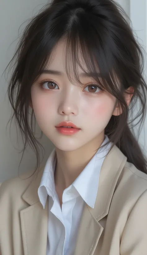8k,Ultra High Definition , TOP QUALITY, masterpiece,rule of thirds,golden ratio, surreal, photos, one woman,( girls on the left:1.3),cute,cute顔, Beautiful Eyes in Every Detail , 細かくexhaustive,mature women, princess,full body,smile, black hair,Shag hair...