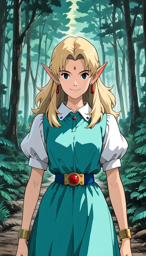 (1girl, ZeldaALTTP, (extremely detailed CG unit 8k wallpaper),(master part), (best quality), (ultra detail), (best illustration),(ghibli_style), cowboy shot, standing, facing viewer, looking at viewer, perfect face, perfect eyes, perfect fingers, (Sharp ey...