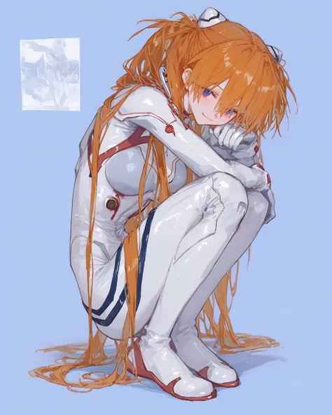  TOP QUALITY ,     masterpiece,      748cm style  ,           cute poster   、     8k Wallpaper、    masterpiece、     、  high detail、、            absurd,      latest,                 neon genesis evangelion template、    woman 1 person、   Su Long Aska Langley...