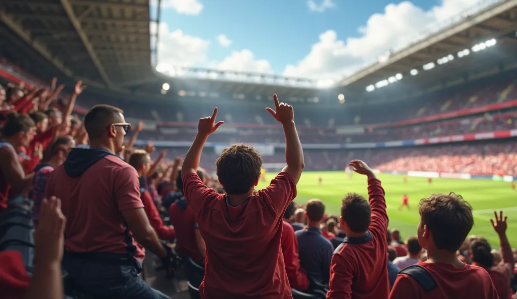 A confused reaction at the stadium.
