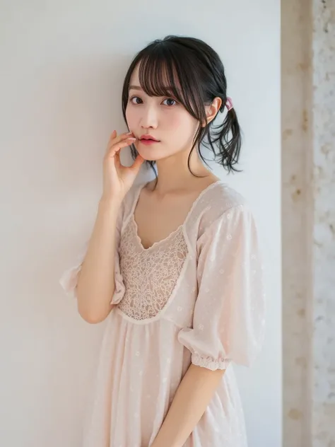 (sexual climax:2.0),(:2.0), short hair,Bar part ,((Wear a lace nightgown:2.0)),28 years old,(1. Super cute Japanese girl:1.5),( detailed face,super detailed eyes, Amazingly beautiful eyes ,Symmetrical droopy eyes:2.0),( natural cosmetics,smile, open your m...