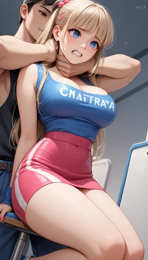 ((Busty Bitches)), score_9, score_8_up, score_7_up, source_anime, highly detailed, 1girl, ultra cute, ultra sexy, ultra curvy, ultra bouncy, ultra feminine, perfect face, perfect eyes, large breasts, ecchi, cutesy ,dumb bitch, absolutely stupid skank, cute...