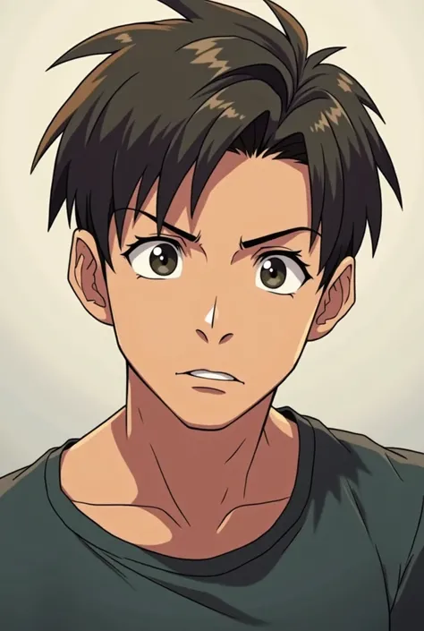 He is a handsome, fair-skinned man with an international face. He is a young man with fair skin. Anime cartoon character with a serious face. No sweet face. The face looks more brutal than this. The skin is fair. 