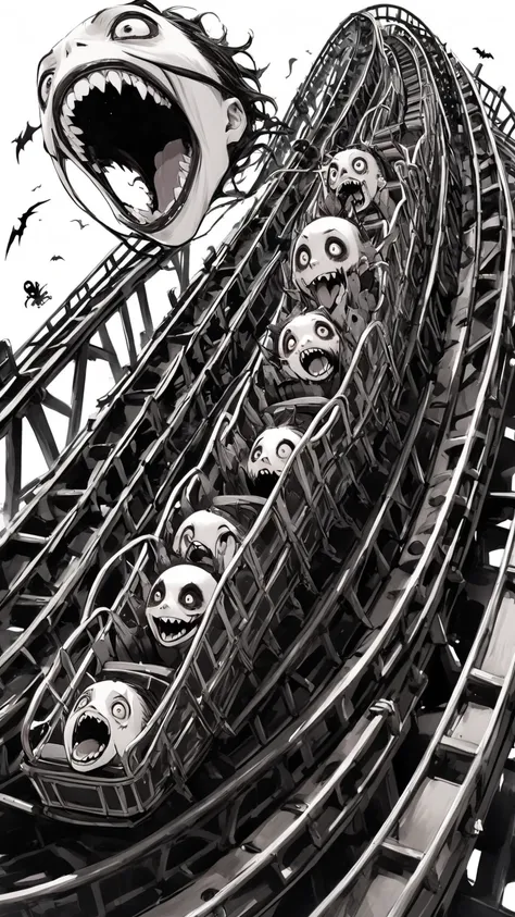 Tim Burton Style、roller coaster、Scream、