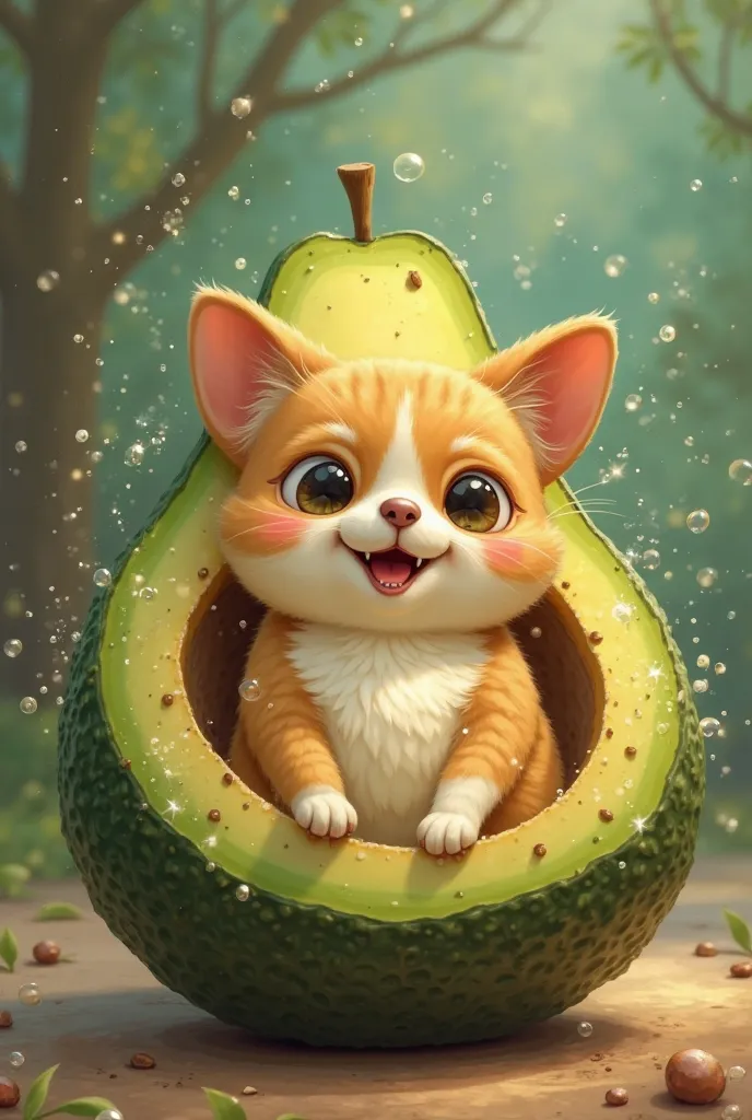 A smiling avocado cat (“Avo-cat-o”) with a pit as its belly.

A corgi in a loaf of bread (“Corgi-bun”) with a happy expression.

A chubby axolotl with sparkles saying “You’re Axo-lot-tl Awesome!”